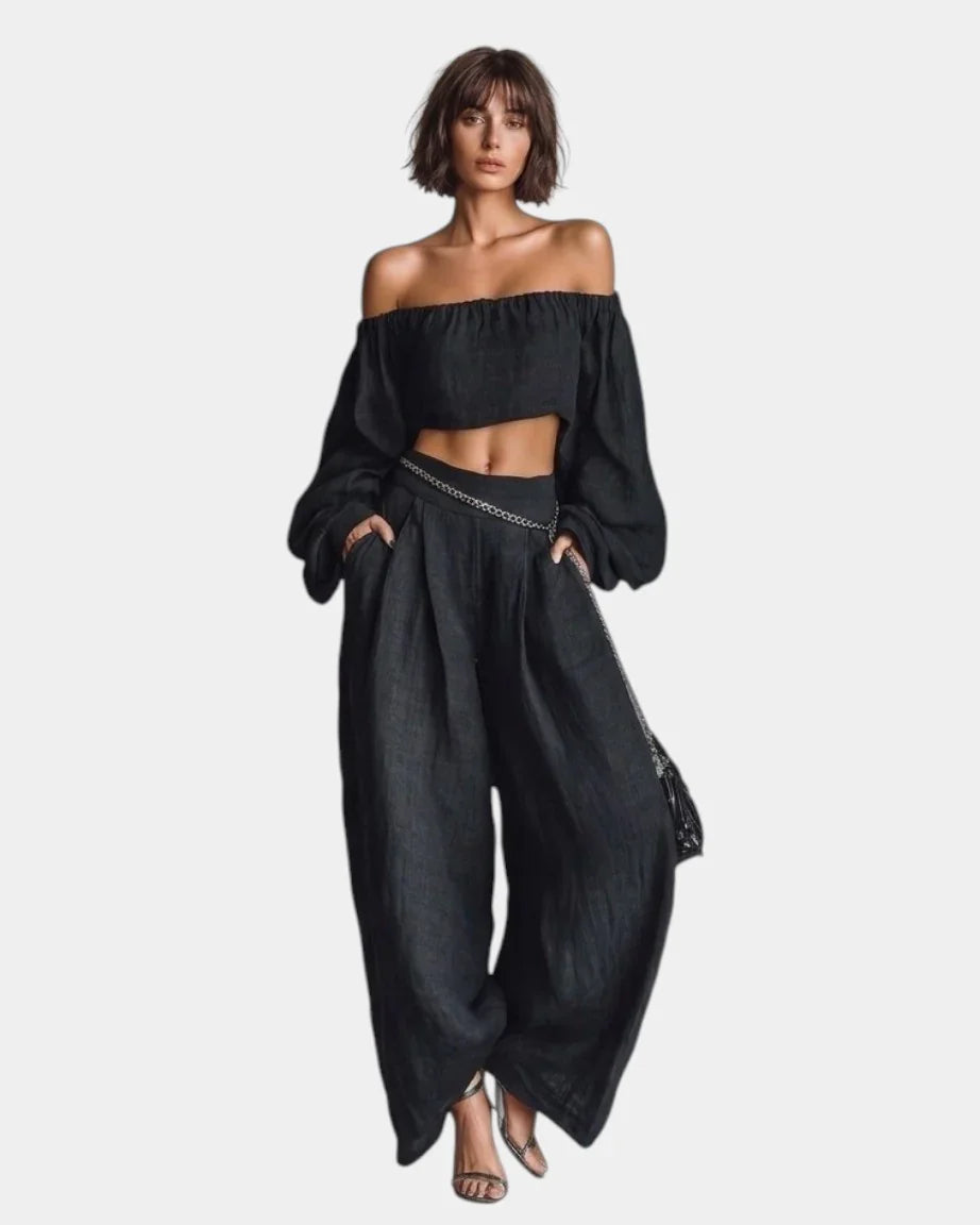 Conjunto de hombros descubiertos Mireya
