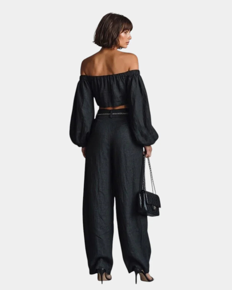 Conjunto de hombros descubiertos Mireya