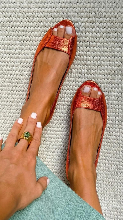 Sandalias doradas Adela