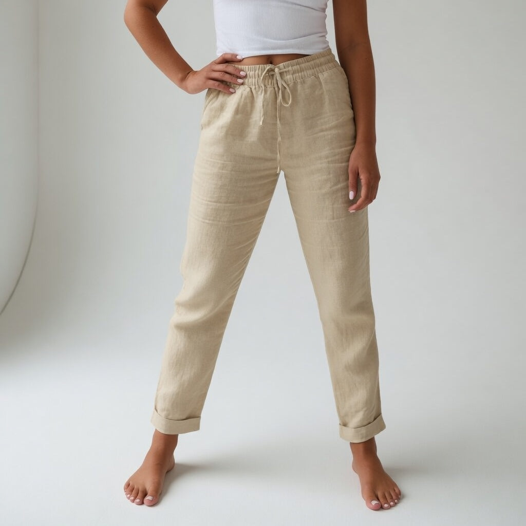 Pantalón de algodón fluido Galilea