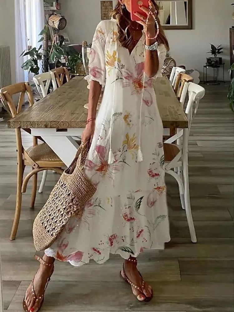 Vestido maxi floral Verónica