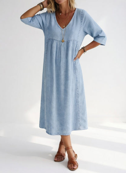Vestido midi fluido Isabela