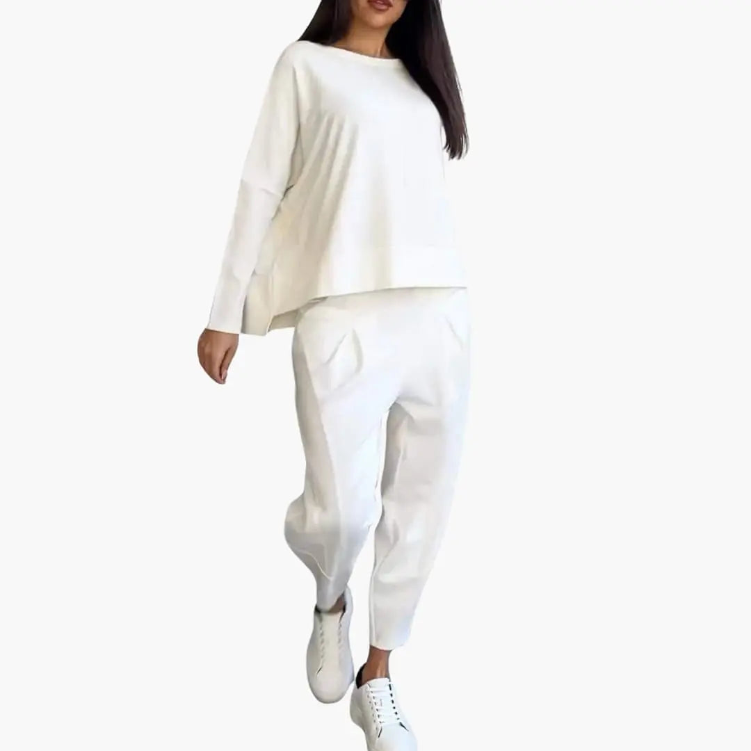 Conjunto de dos piezas cuello redondo Coral