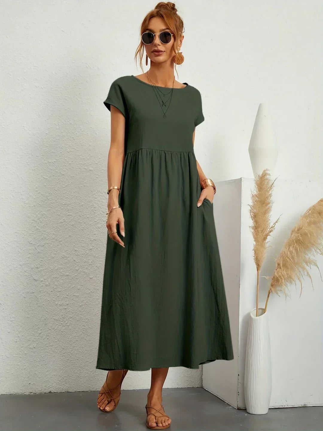 Vestido midi atemporal Rocío