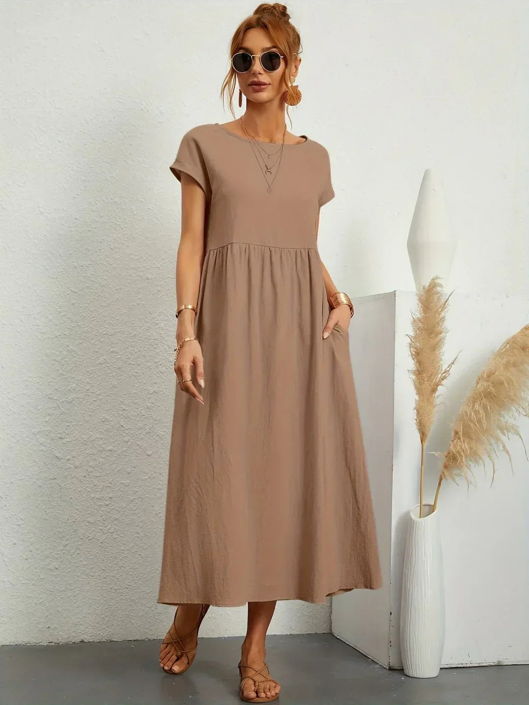 Vestido midi atemporal Rocío