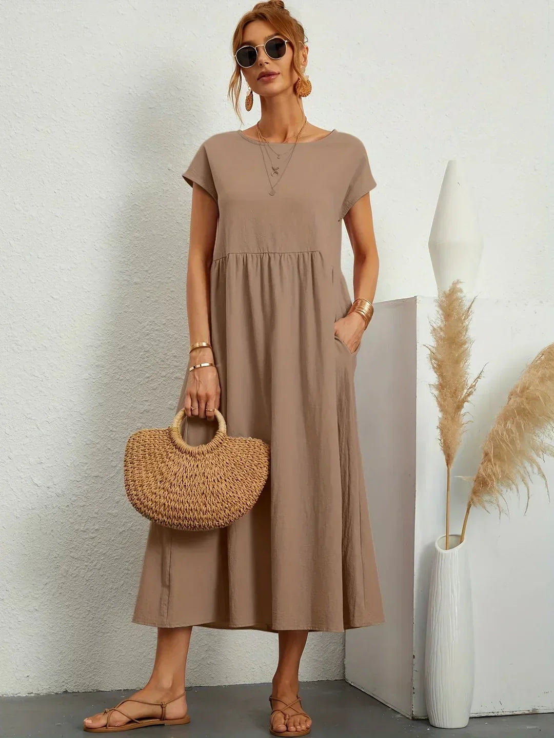 Vestido midi atemporal Rocío