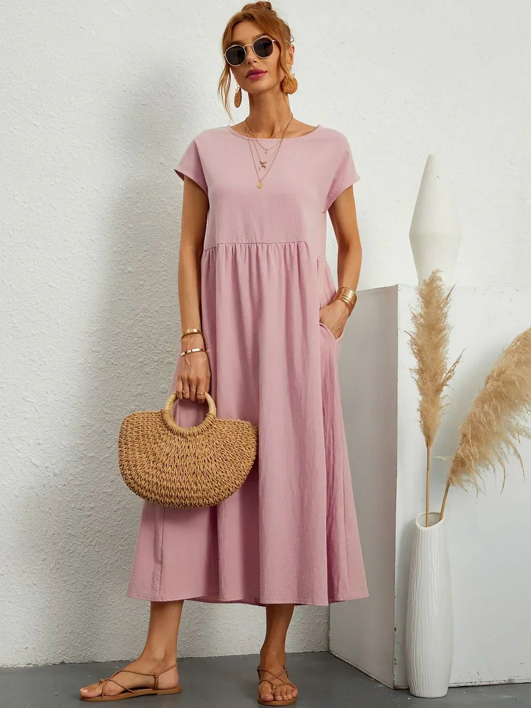 Vestido midi atemporal Rocío