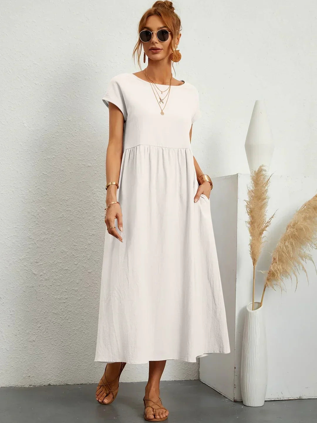 Vestido midi atemporal Rocío