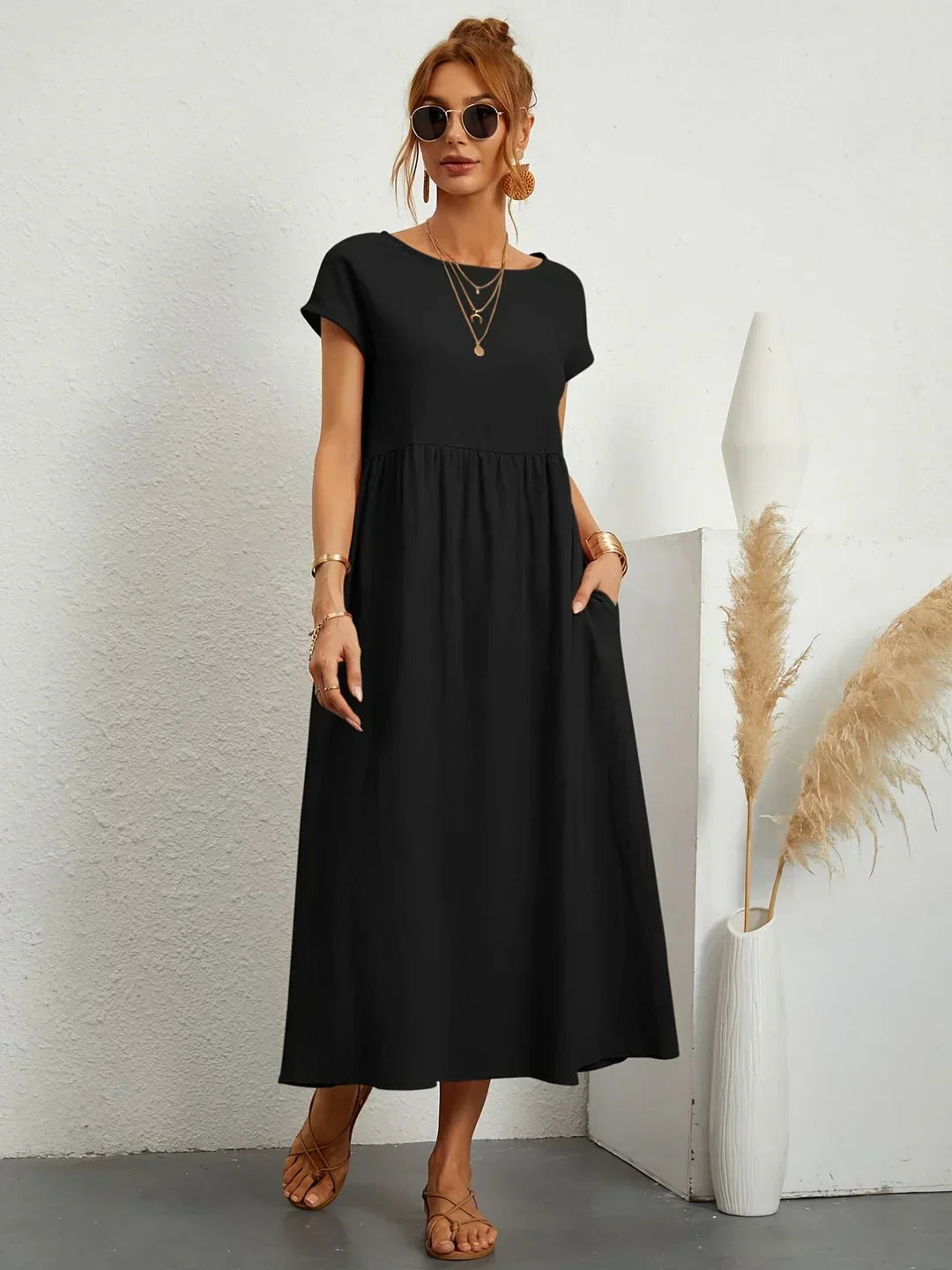 Vestido midi atemporal Rocío