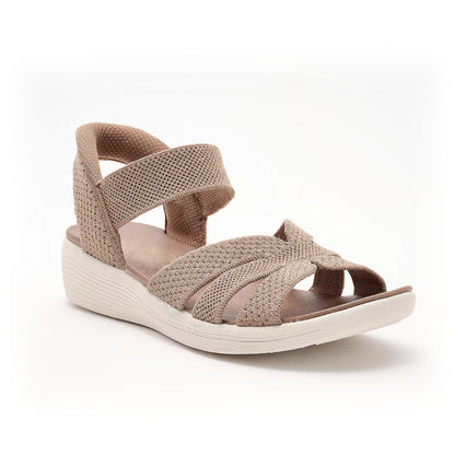 Sandalias de cuña tejidas con lentejuelas Valentina