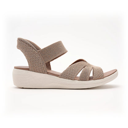 Sandalias de cuña tejidas con lentejuelas Valentina