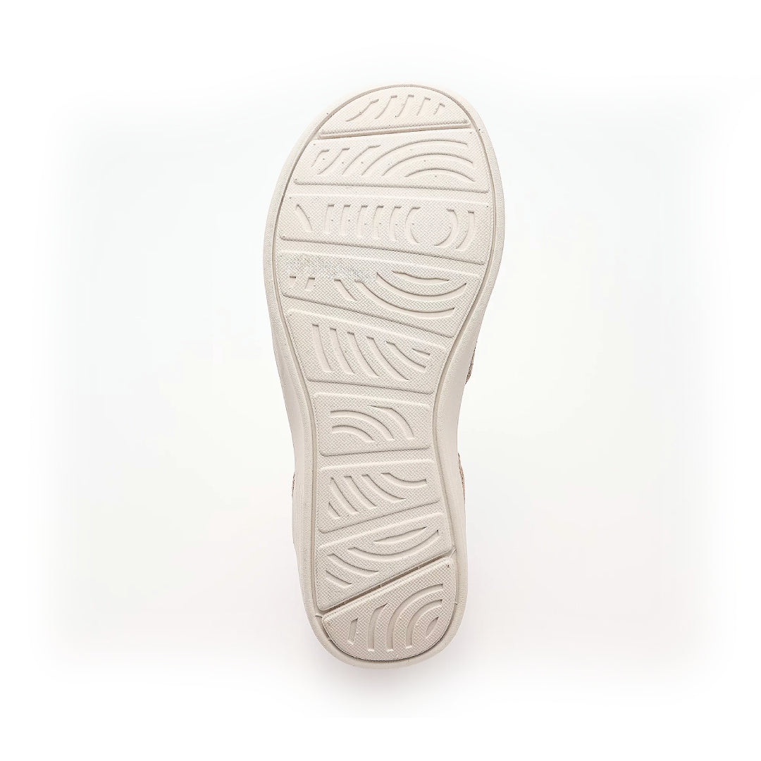 Sandalias de cuña tejidas con lentejuelas Valentina