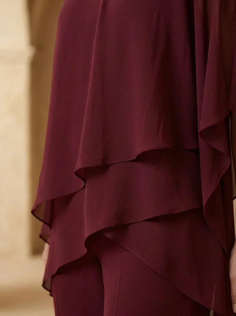 Conjunto de dos piezas en capas Paloma