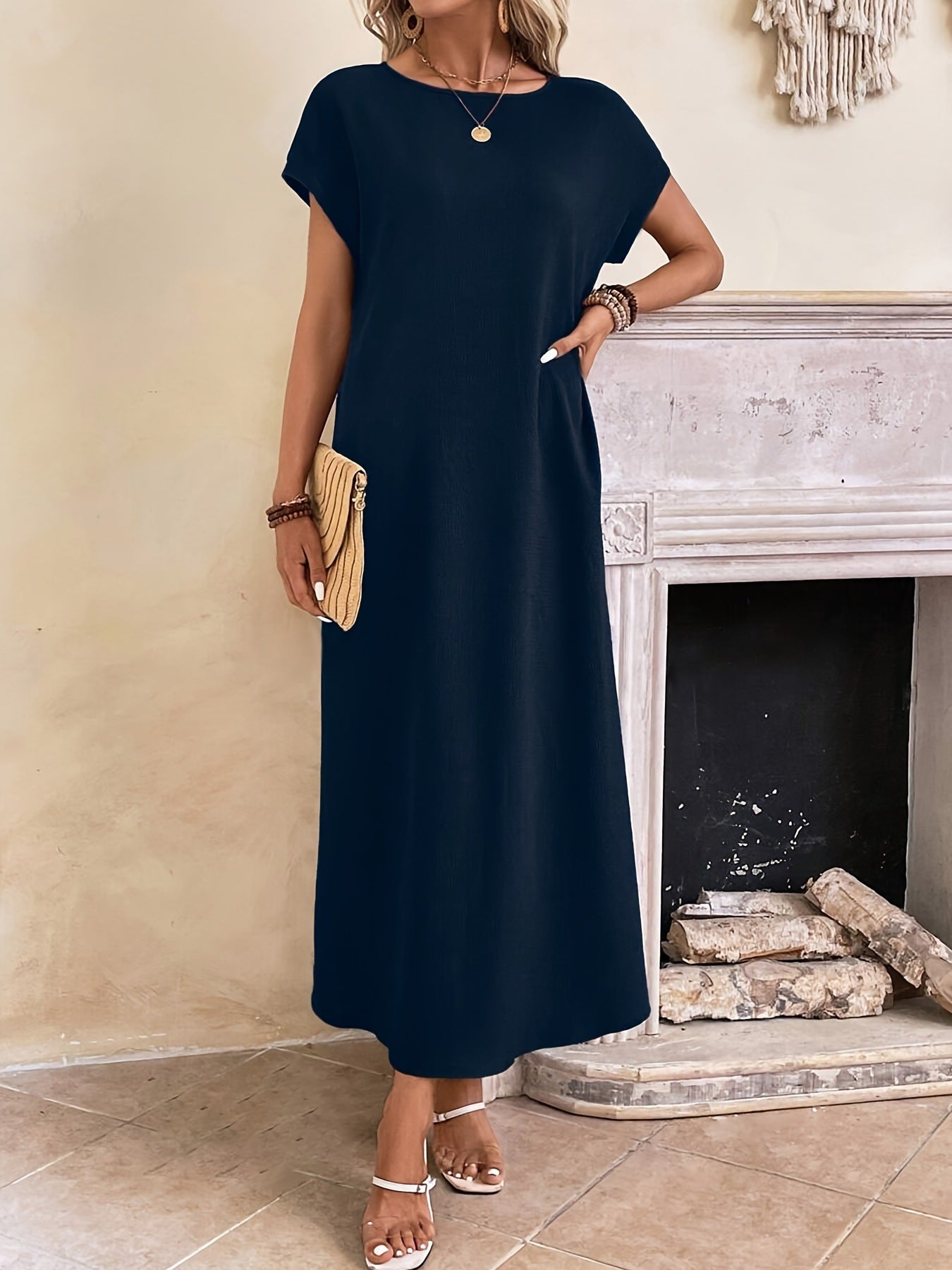 Vestido largo minimalista Alejandra