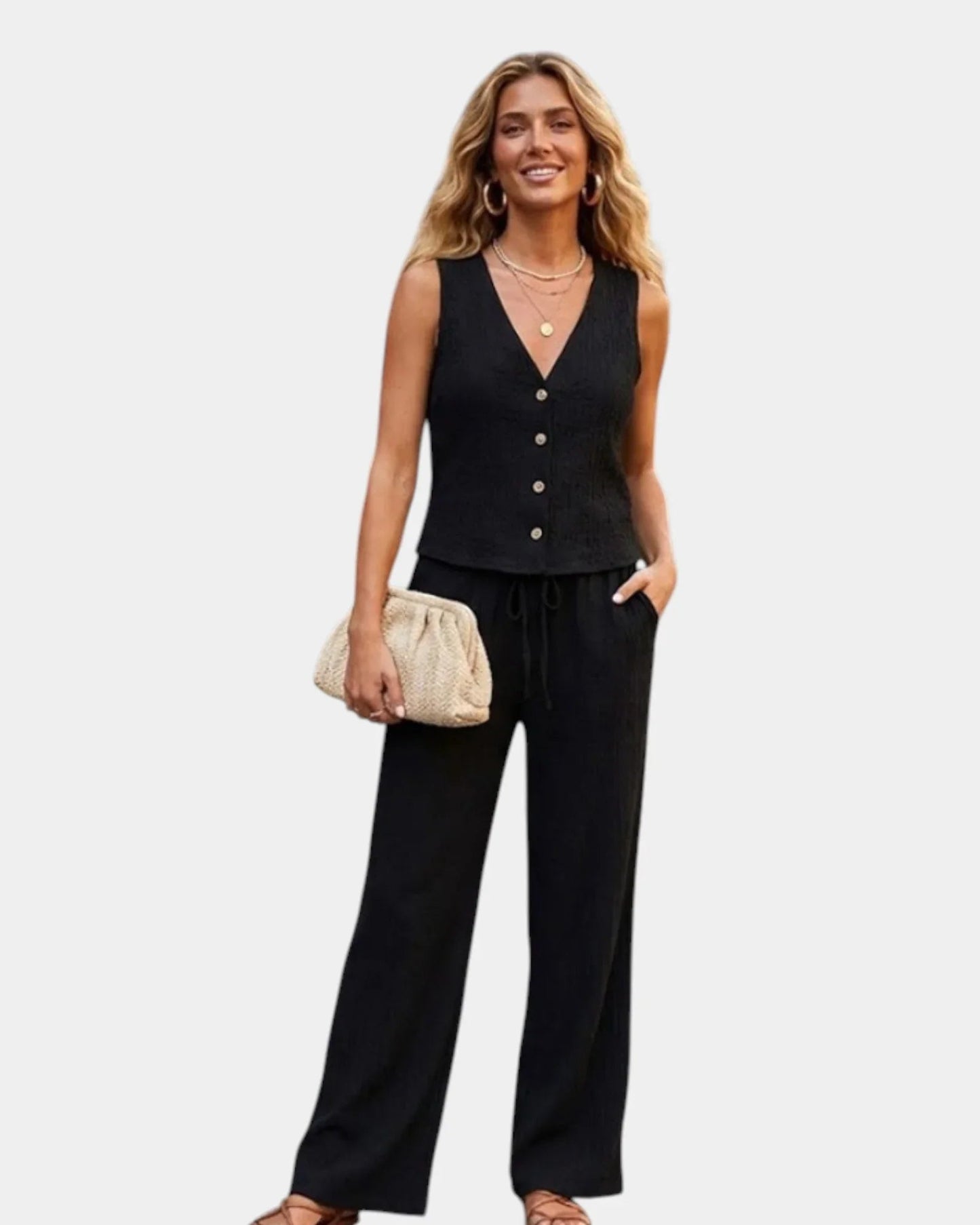Conjunto blusa y pantalón elegante Nayeli