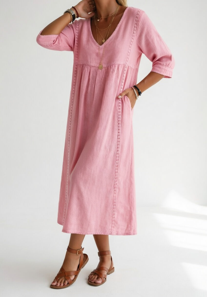 Vestido midi fluido Isabela