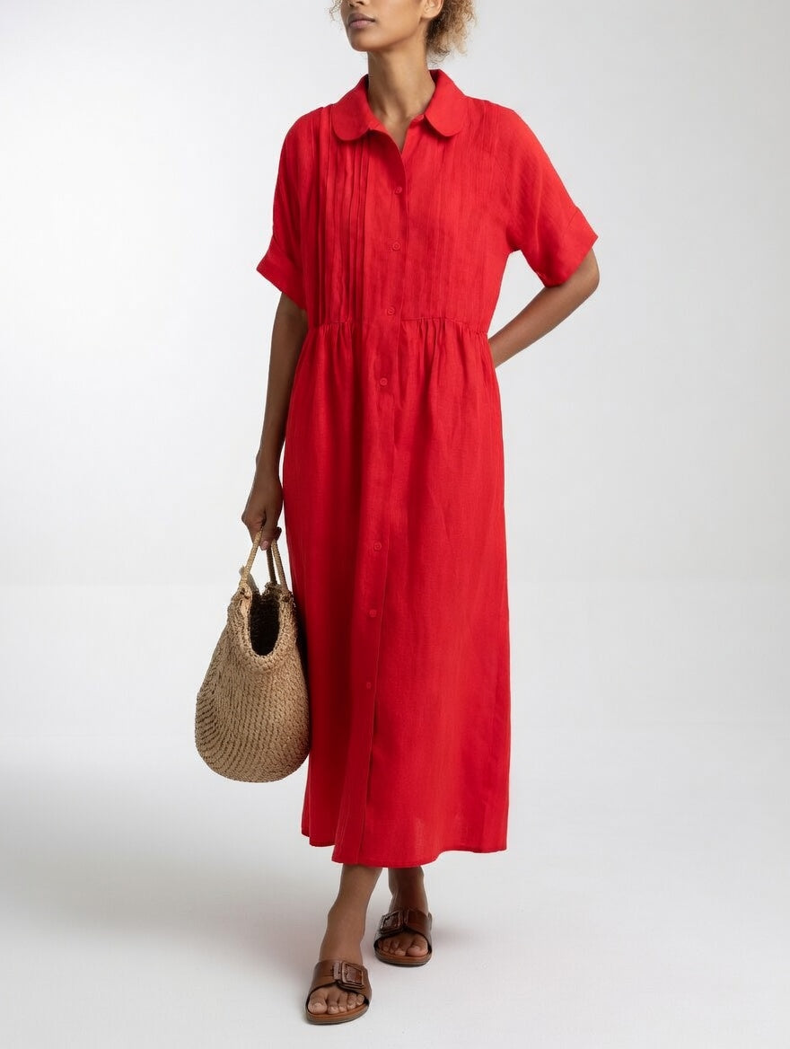 Vestido camisero fluido Jimena