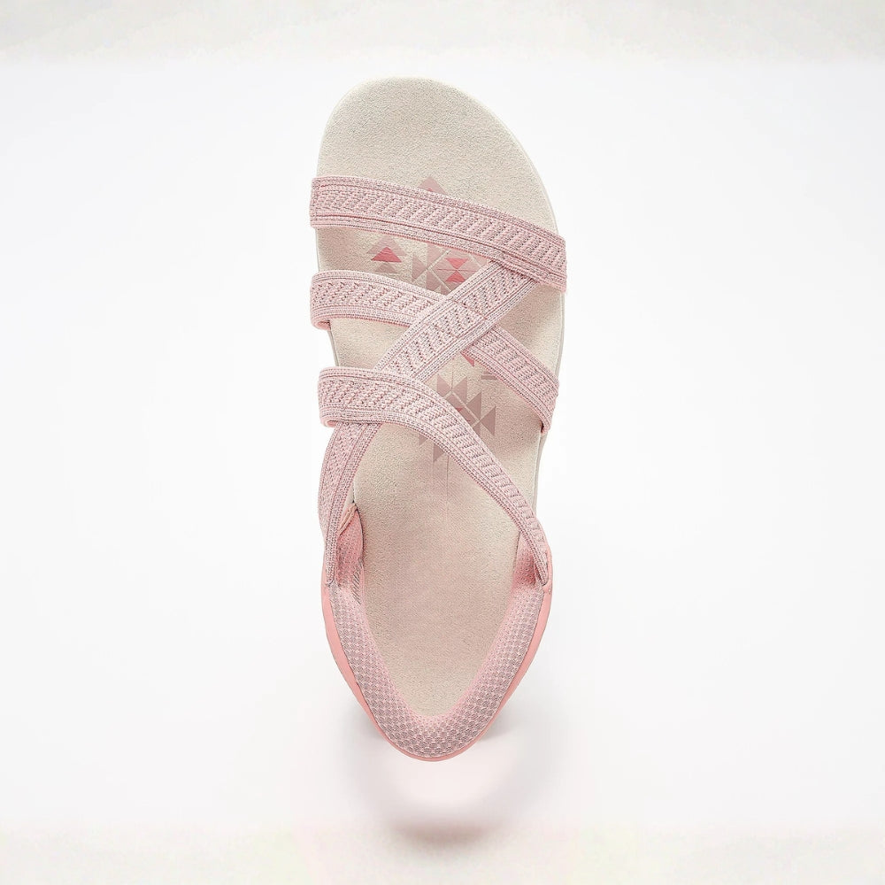 Sandalias tejidas cruzadas Ángela