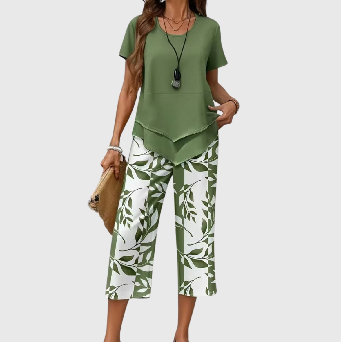 Conjunto de estampado de hojas Regina