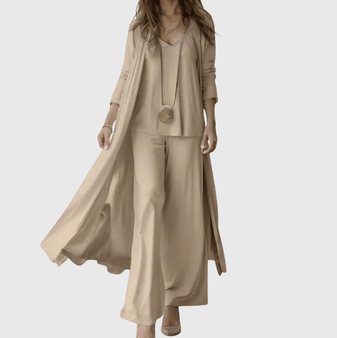 Conjunto elegante de tres piezas Abril