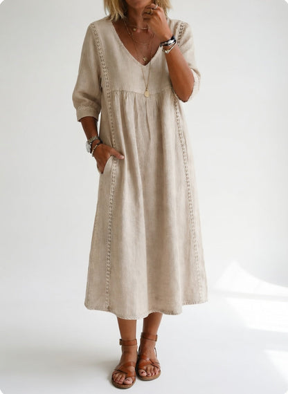 Vestido midi fluido Isabela