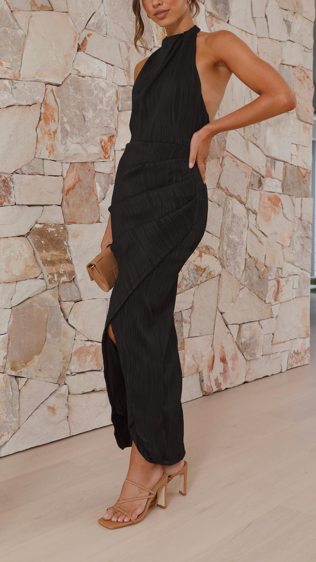 Vestido plisado elegante Adriana