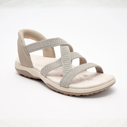 Sandalias tejidas cruzadas Ángela