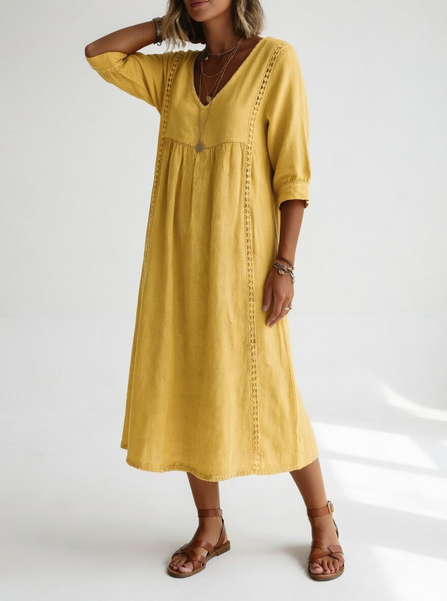 Vestido midi fluido Isabela