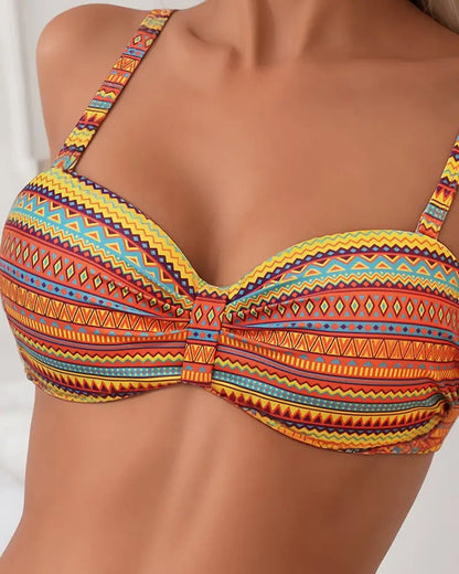 Bikini de rayas estampado Guadalupe