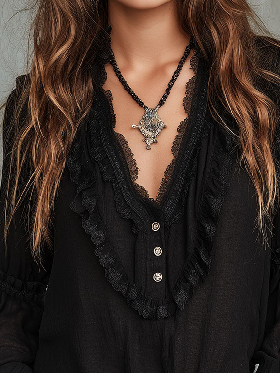 Blusa con volantes Fernanda