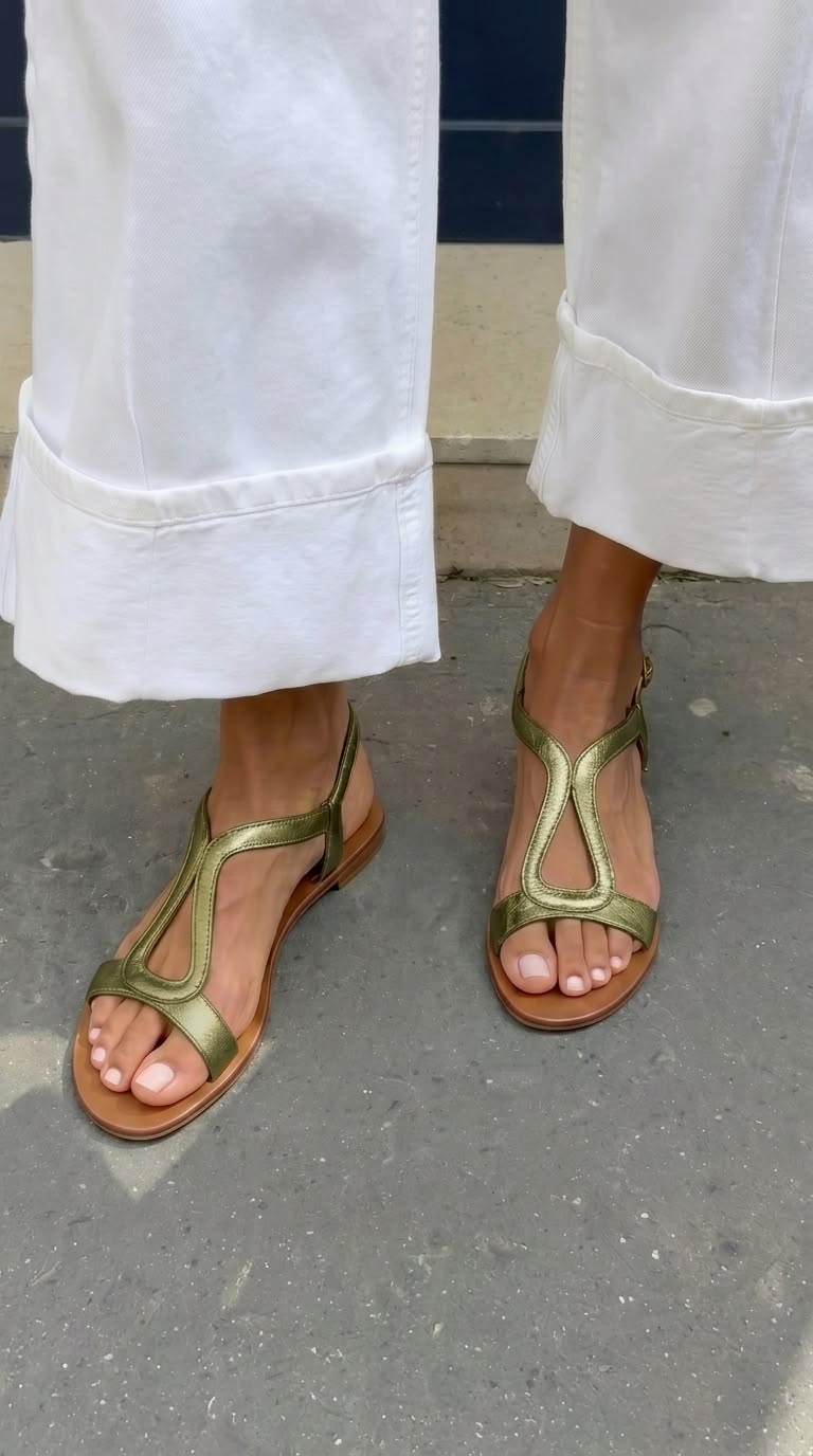 Sandalias doradas Lucía