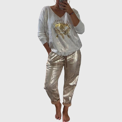 Conjunto casual elegante Mariana