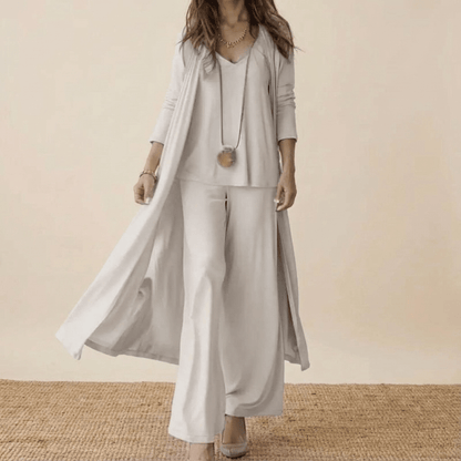 Conjunto elegante de tres piezas Abril