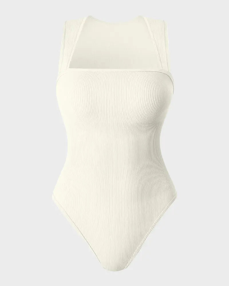 Body de control con cuello cuadrado