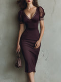 Vestido midi de rayas Andrea