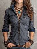 Blusa de mezclilla Sofia