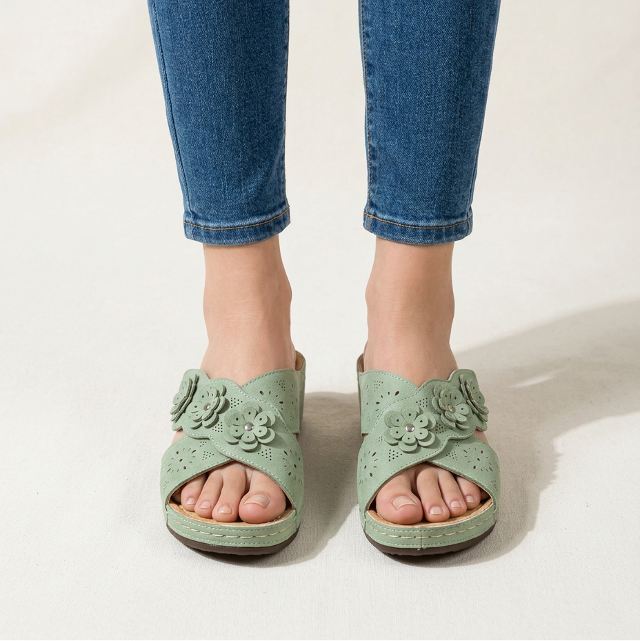 Ginevra — Sandalias cómodas de plataforma para mujer