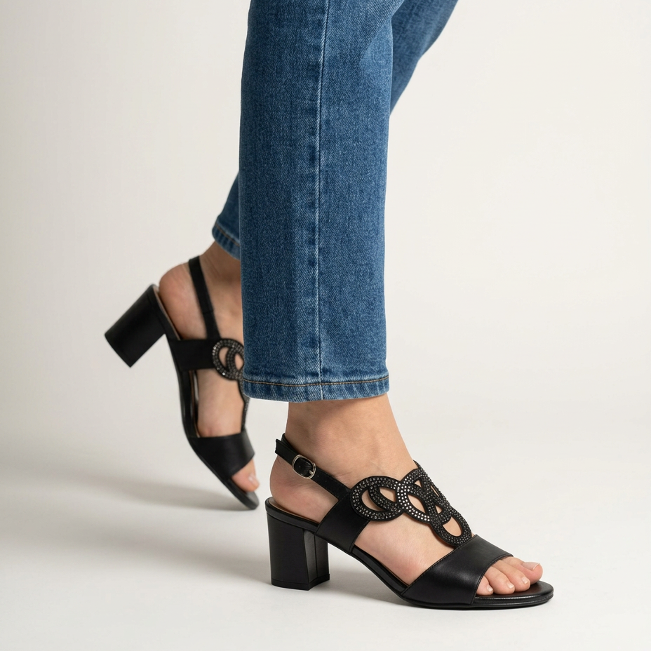 Gea — Sandalias cómodas con tacón para mujer