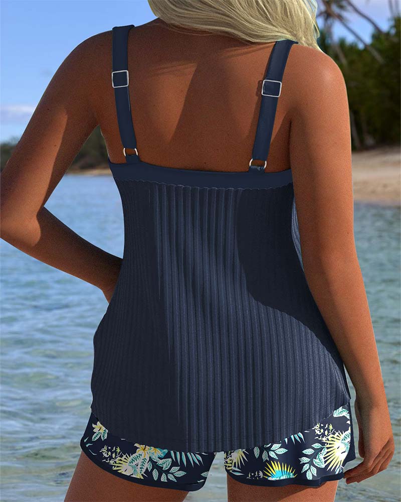 Tankini de rayas con short Karla