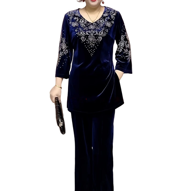 Conjunto elegante de terciopelo Nayeli