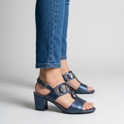 Gea — Sandalias cómodas con tacón para mujer