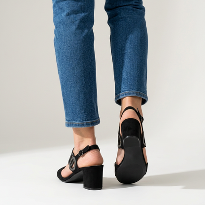 Gea — Sandalias cómodas con tacón para mujer