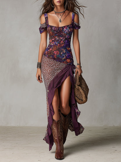 Vestido floral largo Valentina
