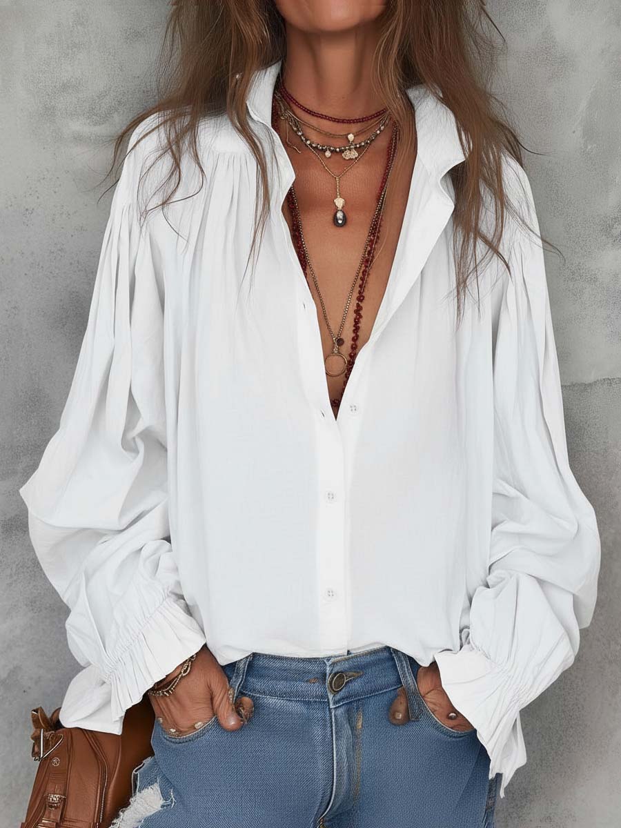 Blusa plisada Renata