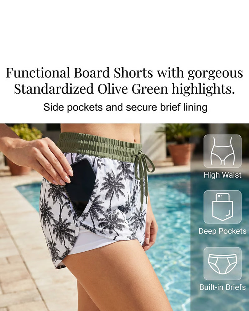 Conjunto de playa estampado con salida y bikini Ilse