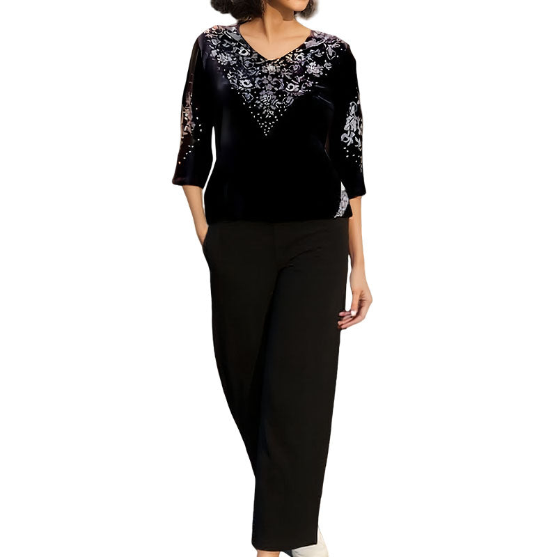 Conjunto elegante de terciopelo Nayeli