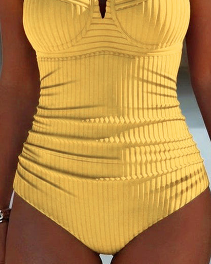 Traje de baño de una pieza escote cuadrado Anahí