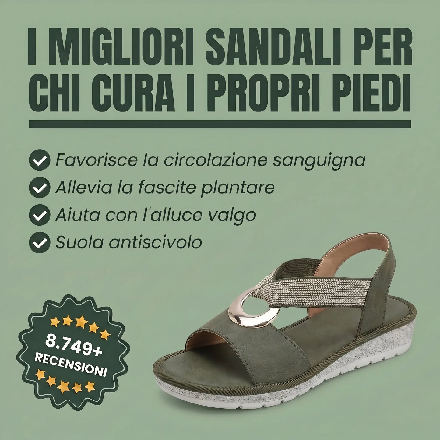 Sandalias ortopédicas cómodas Guadalupe