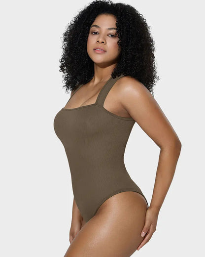 Body de control con cuello cuadrado
