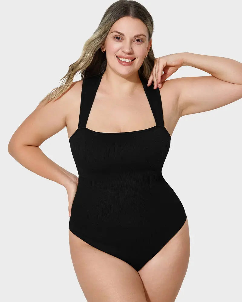 Body de control con cuello cuadrado